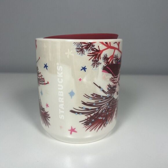 Starbucks Other - Starbucks Holiday 2023 Ceramic Double Walled 8oz Tumbler Coffee Roses Pinecones